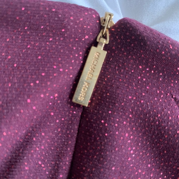 Michael Kors Burgundy Sparkle Jumpsuit, Sz M - Picture 8 of 16